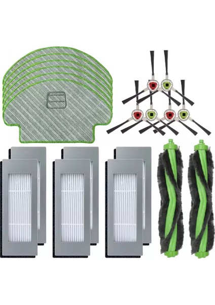 20 Adet Irobot Roomba Combo 111/113 R113840 Elektrikli Süpürge Yedek Parçaları Ana Yan Fırça Hepa Filtre Paspas Bezi (Yurt Dışından) modelleri