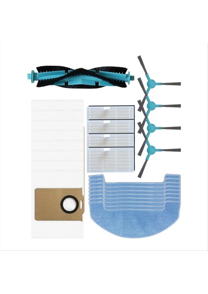 25 Adet Ultenic T20 Pro Elektrikli Süpürge Yedek Parçaları Ana Fırça Yan Fırça Hepa Filtre Paspas Bezi Toz Torbası (Yurt Dışından) modelleri