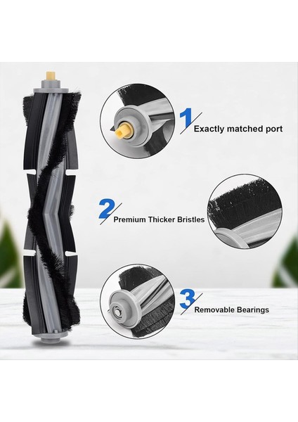 Ecovacs Deebot X1 Omnı Turbo T10 T20 Omnı T20 Vakum Süpürge Değiştirme Seti Ana Fırça Yan Fırçalar Paspas Pedleri (Yurt Dışından) fiyatları