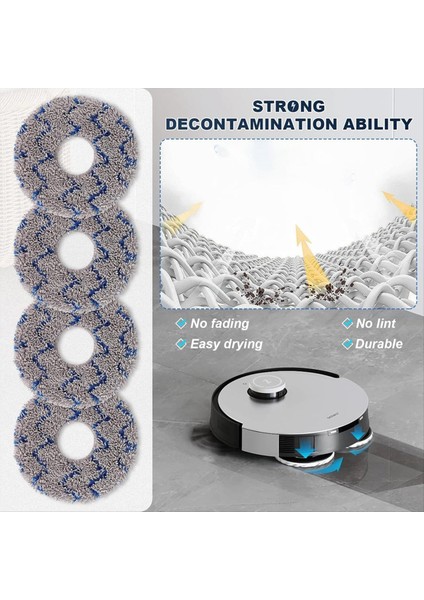Ecovacs Deebot X1 Omnı Turbo T10 T20 Omnı T20 Vakum Süpürge Değiştirme Seti Ana Fırça Yan Fırçalar Paspas Pedleri (Yurt Dışından) indirimleri