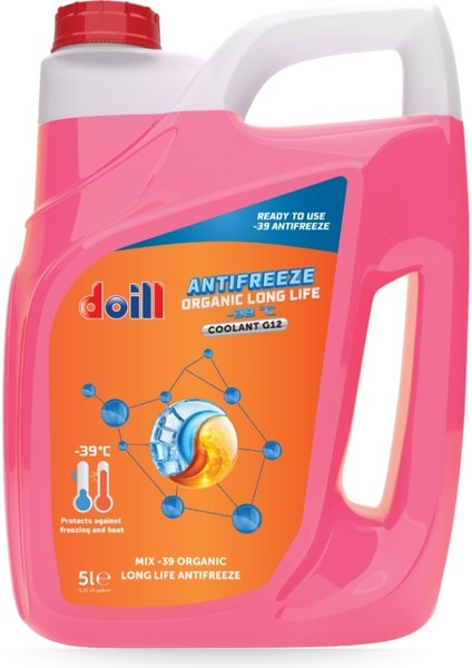 -39 / -40 Derece Hazır Karışım 5 Litre Kırmızı Organik Antifriz - G12 (Üretim Yılı: 2025) indirimleri