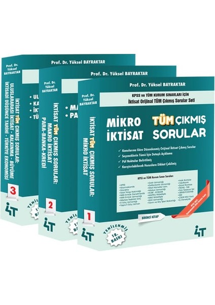 Iktisat Tüm Çıkmış Sorular 18. Baskı