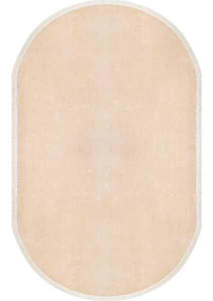 Comfort Düz Saçaklı Peluş Halı Bej fırsatları