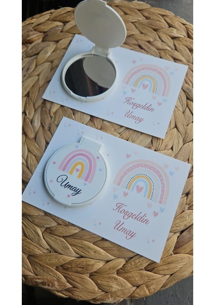 Kişiye Özel Uv Baskılı Hediyelik Ayna Jelatin Ambalajlı 20 Lu Paket modelleri