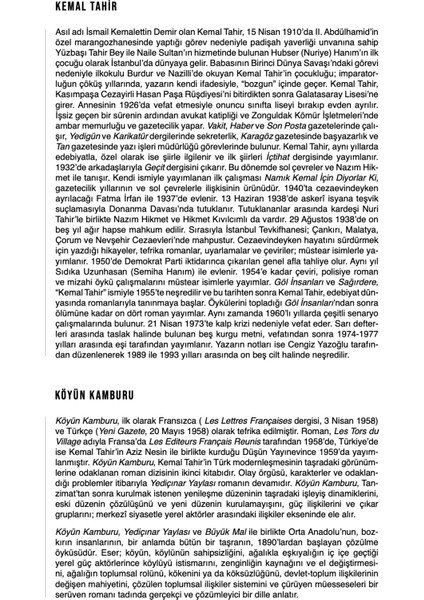 Köyün Kamburu - Kemal Tahir modelleri