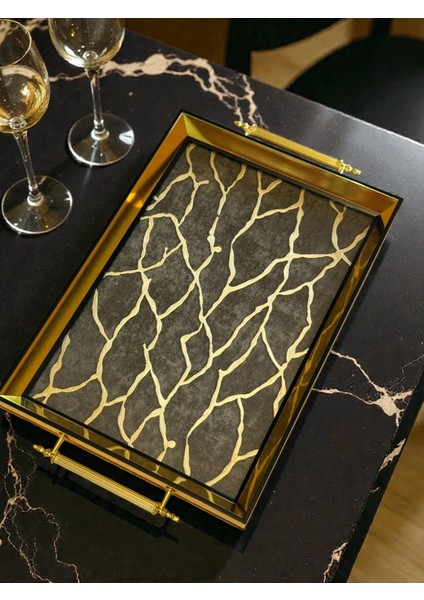 Premium Kalite Orjinal Iç Kabartmalı Cam Modern Çay Kahve Tepsi fiyatları