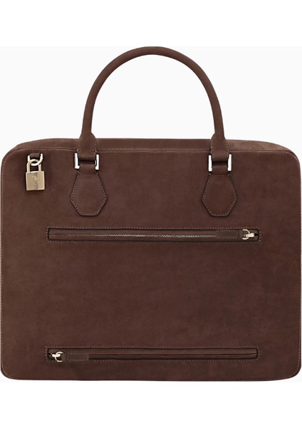 Nubuck Deri Evrak Çantası Lüks Dayanıklı Unisex Iş Çantası modelleri