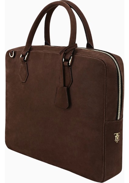 Nubuck Deri Evrak Çantası Lüks Dayanıklı Unisex Iş Çantası indirimleri