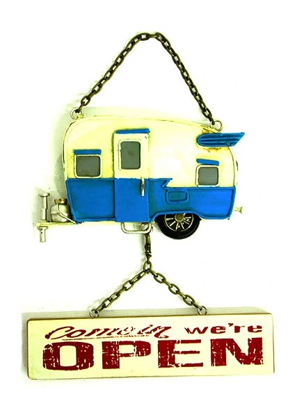 Dekoratif Metal Kapı Yazısı Karavan ( 25 Is )