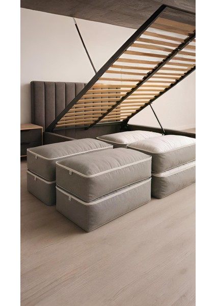 2 Adet Büyük Boy Bazaaltı Kalın Kumaş Hurç Kazak Yastık Çok Amaçlı Yorgan Hurcu 64X45X20CM indirimleri