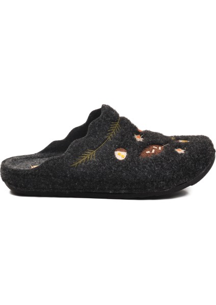 Siyah Keçe Anatomik Kadın Ev Terliği K-9561 Z fiyatları