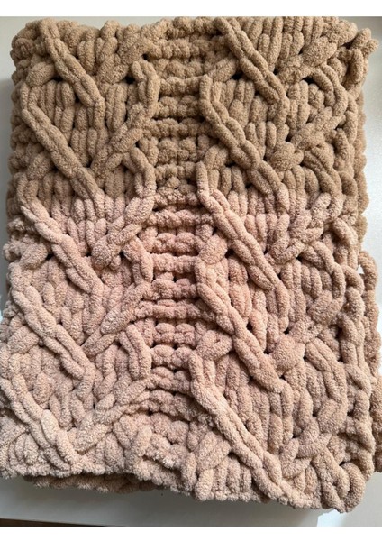 Puffy Kalp Desenli Battaniye Çocuk&bebek 70*90 cm Bej modelleri