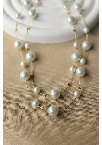 First Jewelry Inci Kolye Çift Sıra indirimleri