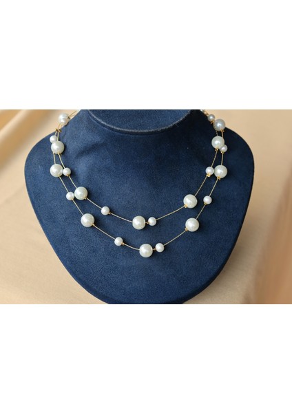 First Jewelry Inci Kolye Çift Sıra