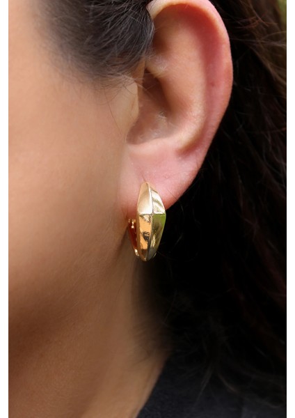 Geometrik Kavis Kadın Çelik Küpe modelleri