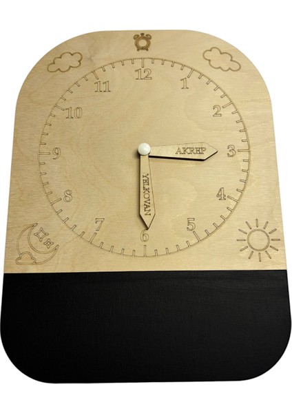 Zaman Kaşifi, Analog Saat Öğrenimi, Kara Tahtalı Yüzey, Montessori Ahşap Saat Öğrenim Oyuncağı fiyatları