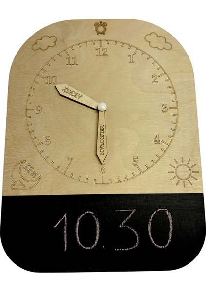 Zaman Kaşifi, Analog Saat Öğrenimi, Kara Tahtalı Yüzey, Montessori Ahşap Saat Öğrenim Oyuncağı modelleri