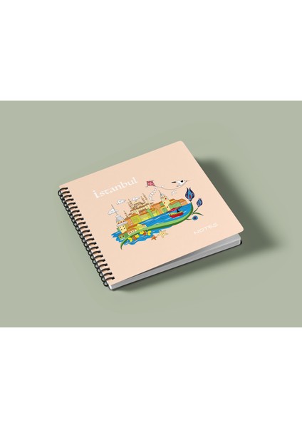 15X15 cm Kare 2'li Set Spiralli Çizgili ve Kareli Tarihsiz Not Defteri indirimleri