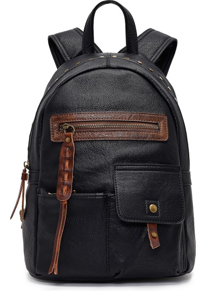 Kadın Siyah Sırt Çantası 25WBD256718