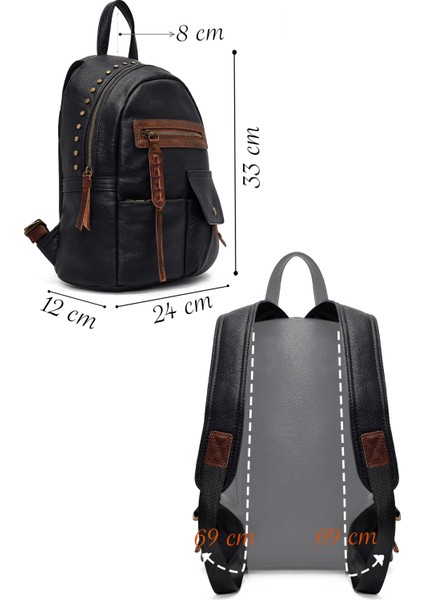 Kadın Siyah Sırt Çantası 25WBD256718 fiyatları