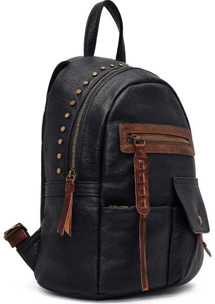 Kadın Siyah Sırt Çantası 25WBD256718 fırsatları