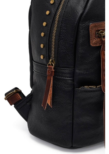 Kadın Siyah Sırt Çantası 25WBD256718