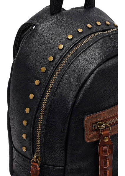 Kadın Siyah Sırt Çantası 25WBD256718