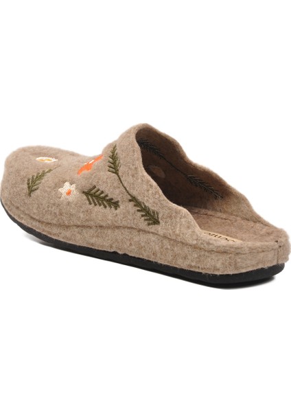 Camel Keçe Anatomik Kadın Ev Terliği K-9561 Z fırsatları