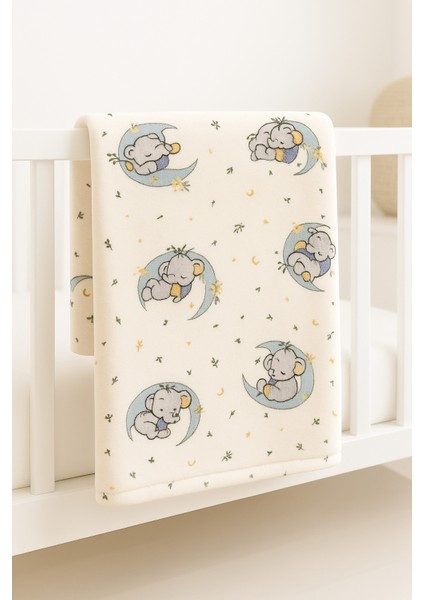 Çift Taraflı Bebek&çocuk Battaniyesi %100 Pamuk Pazen Desenli 100X120 cm