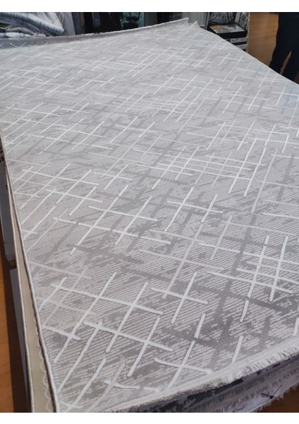 6m2 Kalın Sık Dokuma Bambu Tarz Salon Oturma Odası Halısı Gri Beyaz Gold Halı fiyatları