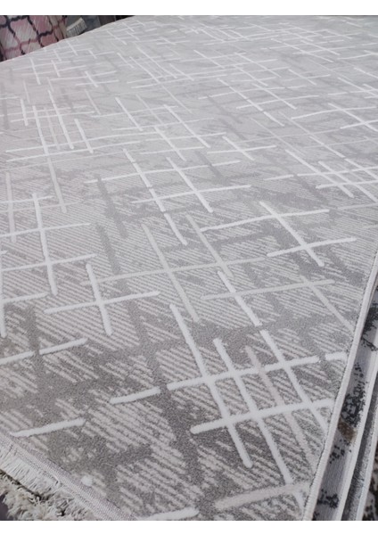 6m2 Kalın Sık Dokuma Bambu Tarz Salon Oturma Odası Halısı Gri Beyaz Gold Halı indirimleri