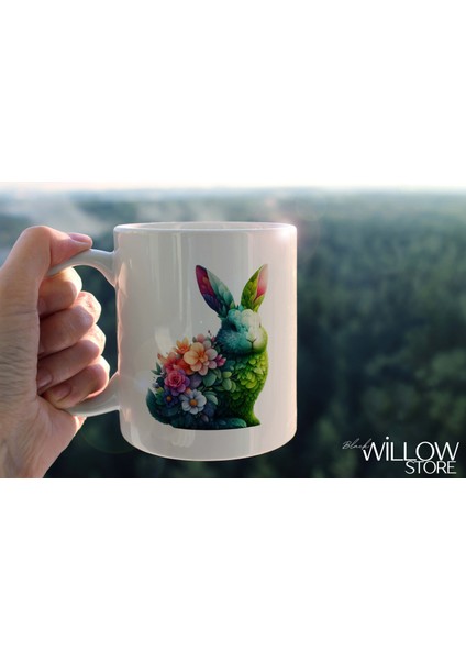 Yaprak Desenli Hayvanlar Serisi 37 , Hediyelik ,sevimli Hayvanlar,yüksek Kalite Porselen Kupa Bardak