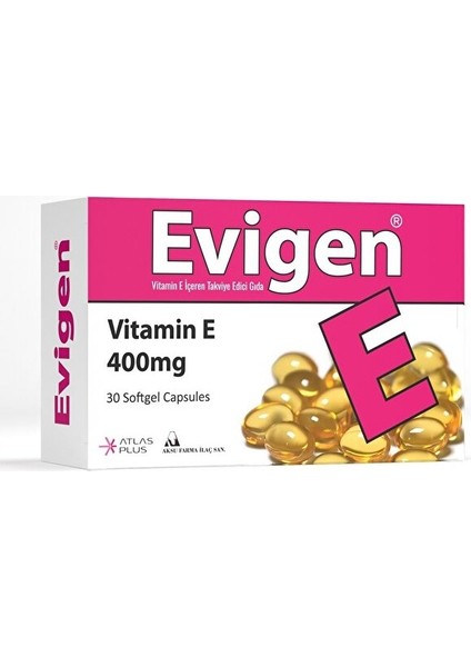 Vitamin E 400 Mg 30 Yumuşak Kapsül