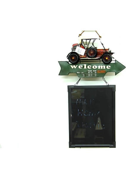 Dekoratif Metal Yazı Tahtası