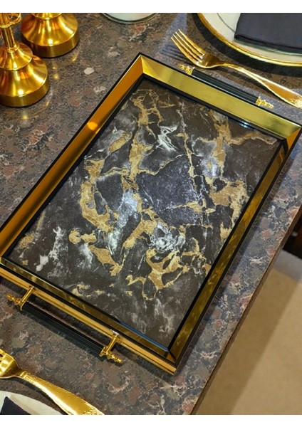 Premium Kalite Orjinal Iç Kabartmalı Cam Modern Çay Kahve Tepsisi fiyatları