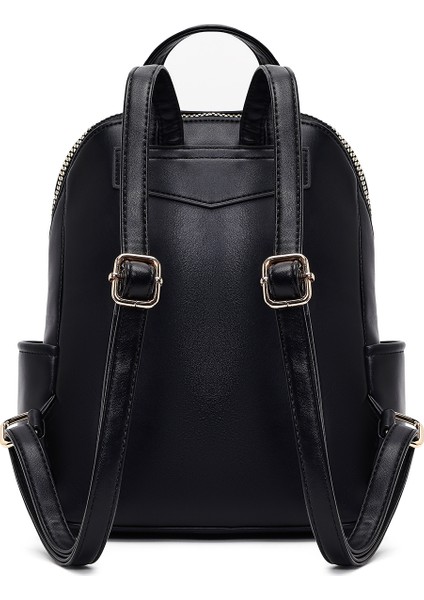 Kadın Siyah Desenli Sırt Çantası 25WBD267414 modelleri