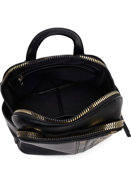 Kadın Siyah Desenli Sırt Çantası 25WBD267414 indirimleri