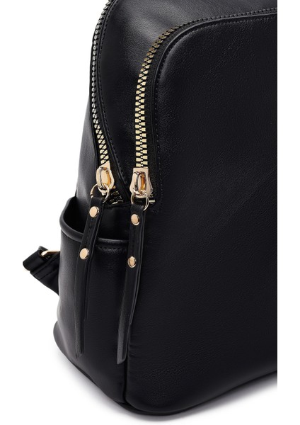 Kadın Siyah Desenli Sırt Çantası 25WBD267414