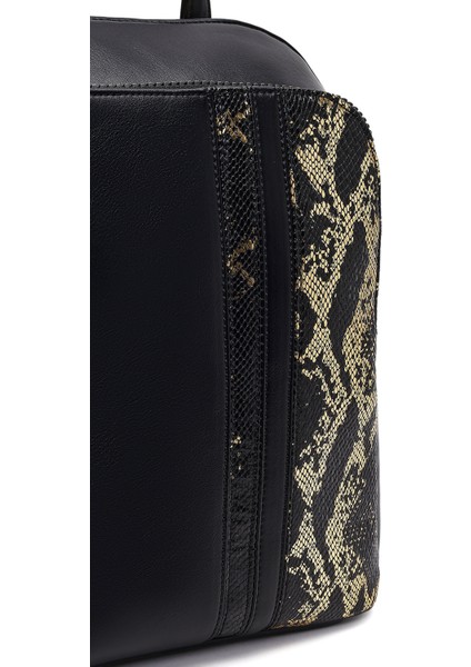 Kadın Siyah Desenli Sırt Çantası 25WBD267414