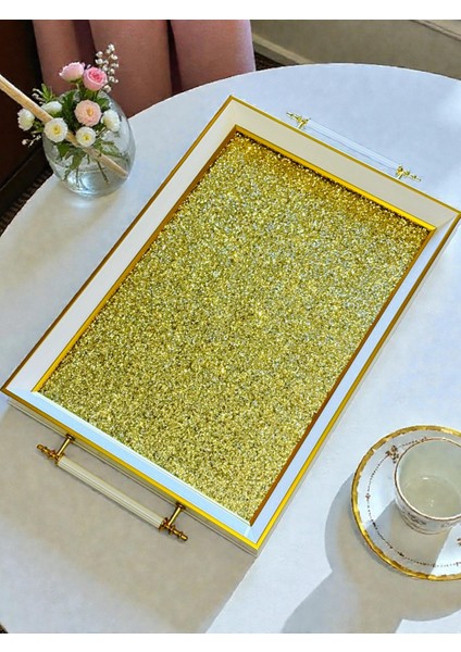 Premium Kalite Orjinal Iç Kabartmalı Cam Modern Çay Kahve Tepsi modelleri