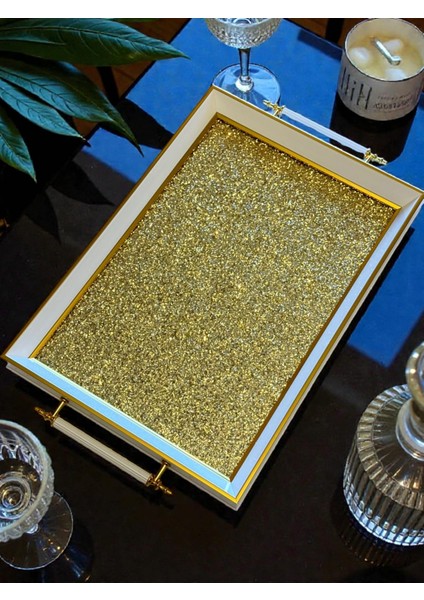 Premium Kalite Orjinal Iç Kabartmalı Cam Modern Çay Kahve Tepsi fırsatları