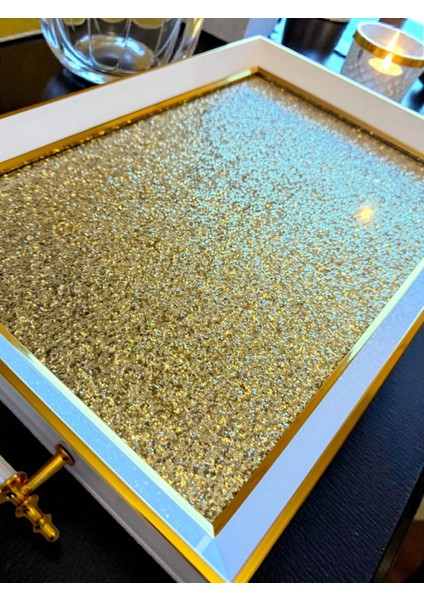 Premium Kalite Orjinal Iç Kabartmalı Cam Modern Çay Kahve Tepsi indirimleri