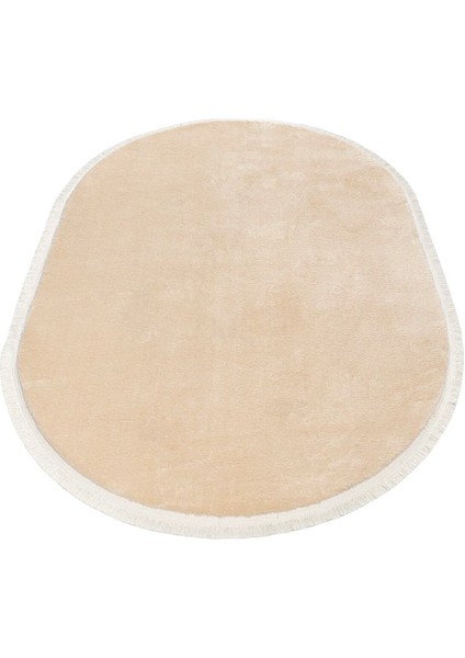 Comfort Düz Saçaklı Peluş Halı Bej modelleri