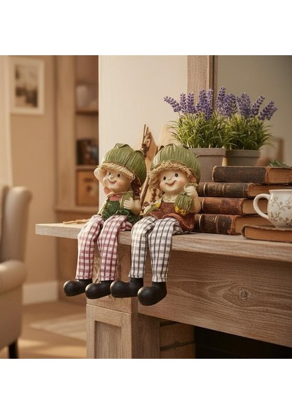 Ayakları Sallanan 2’li Mısır Kafalar Biblo Heykel Dekoratif Mutfak Ev Ofis Hediyesi Masa Süsü 15 cm fiyatları