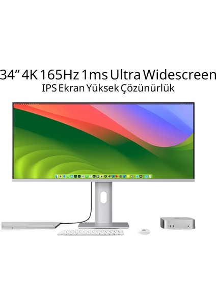 34' 4K 165Hz 1ms Nano IPS Ekran Monitör