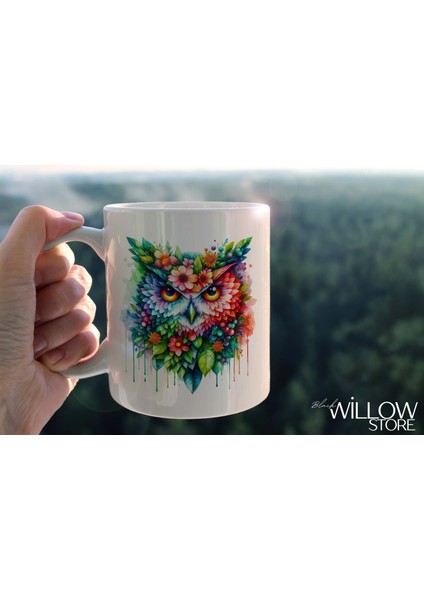 Yaprak Desenli Hayvanlar Serisi 9 , Hediyelik ,sevimli Hayvanlar,yüksek Kalite Porselen Kupa Bardak