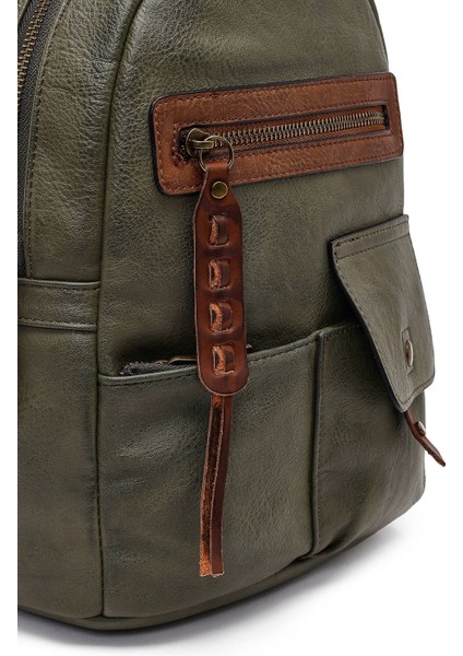 Kadın Haki Sırt Çantası 25WBD256718