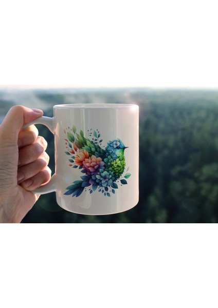 Yaprak Desenli Hayvanlar Serisi 20 , Hediyelik ,sevimli Hayvanlar,yüksek Kalite Porselen Kupa Bardak