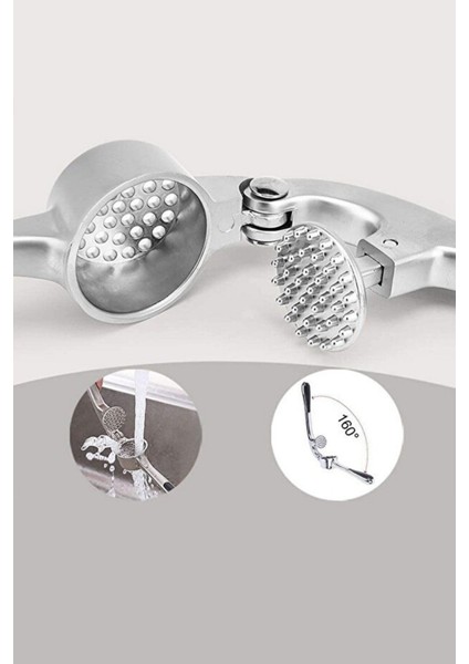 Paslanmaz Çelik Sarımsak Ezici | Ergonomik Sap – Kolay Temizlenebilir 15.5 cm modelleri