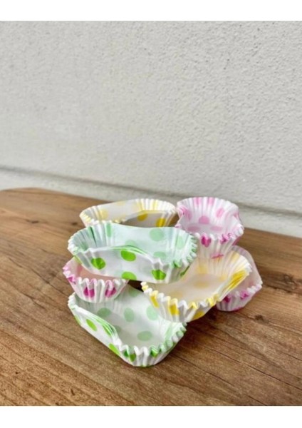 30’lu Kek & Ekler Pişirme Kapsülü –yağlı Kağıt- 10 cm Büyük Boy Ekler Kabı- Sunumluk Kalıp